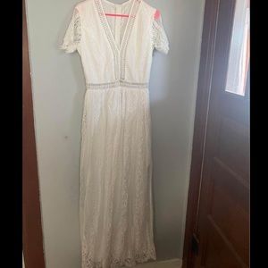 White lace maxi dress from Amazon